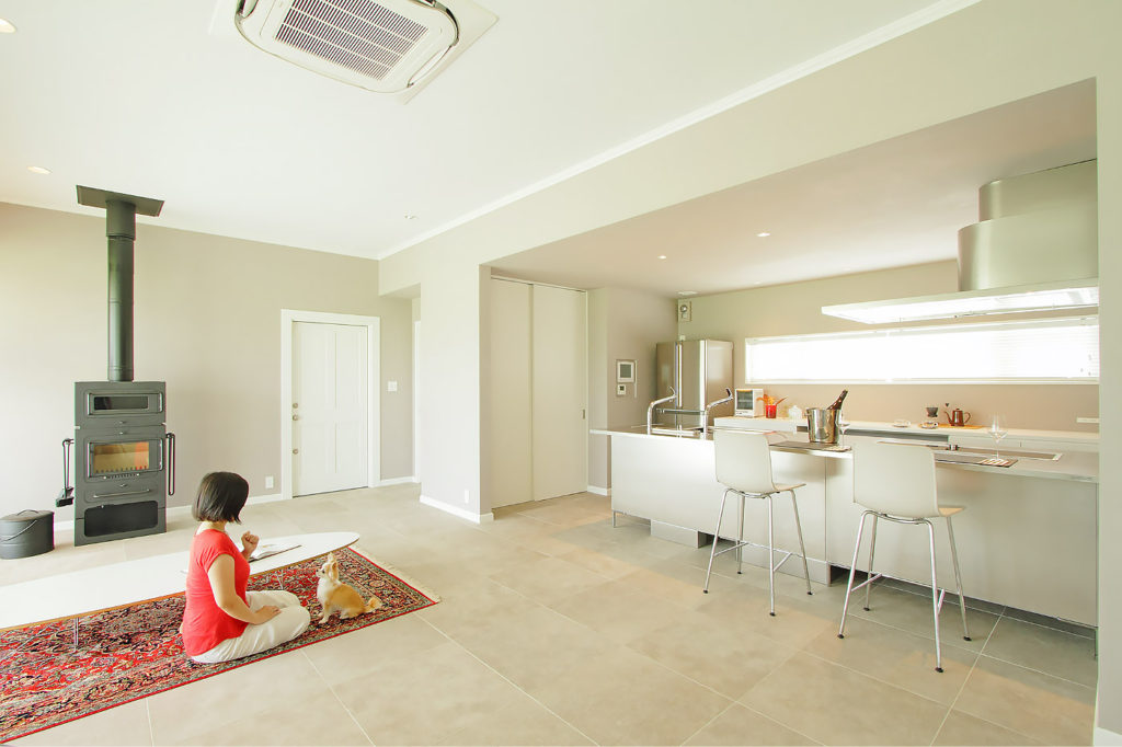 北筋の家-リビング