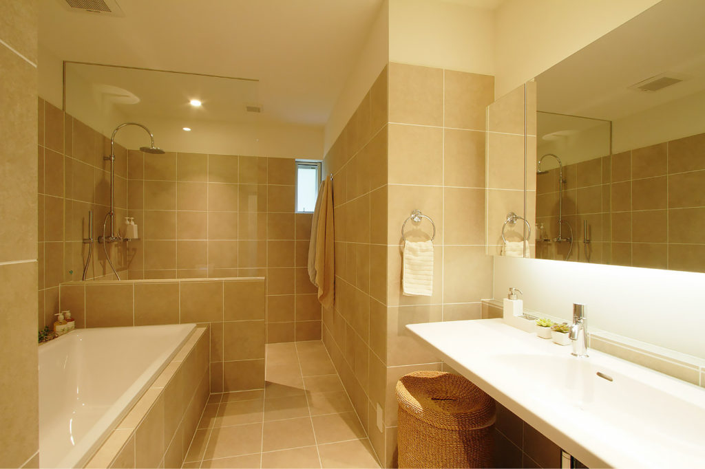 北筋の家-洗面室